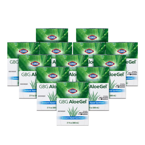Clorox Healthcare GBG AloeGel Hand Sanitizer Gel Refill Bag in Box, 27 oz (798 ml) | Clorox Hand Sanitizer Gel | Beach Free Inst