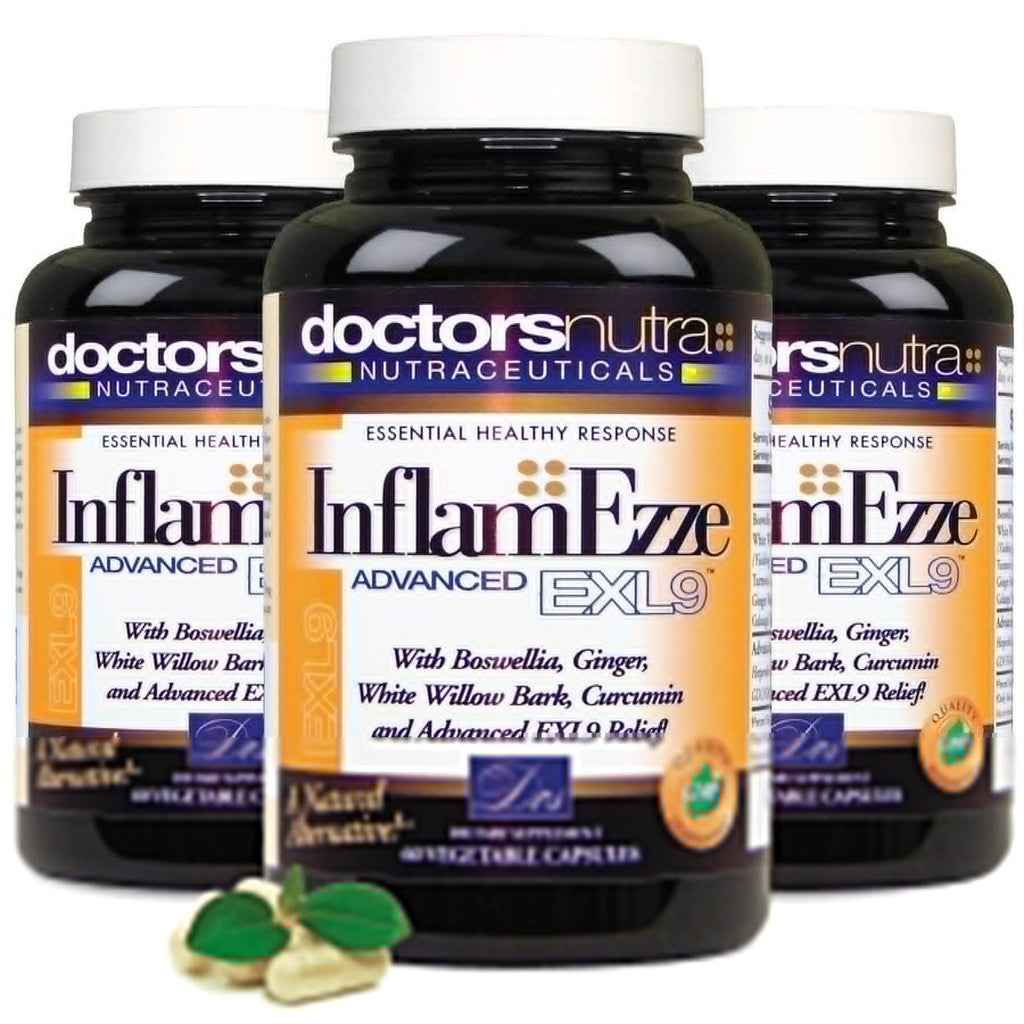 Doctors Nutra Nutraceuticals InflamEzze - Turmeric, Curcumin, Ginger Supplement - Gluten-Free, 60 Capsules