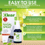Xlear Nasal Spray and Commonsense Medicine Book: Healing from The Inside Out and Stopping The Next Pandemic Bundle, Natural Sali