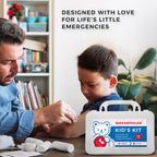 Kids First Aid Kit for Home/Business, Mini Travel First Aid Kit | HSA/FSA Eligible Emergency Kit | Small First Aid Kit for Car |