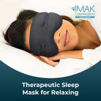 Brownmed IMAK Eye Pillow - Sleep Mask with ErgoBeads for Headache, Migraine, Puffy Eyes & Eye Strain Pain Relief