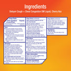 Delsym Max Strength Delsym Cough Plus Chest Congestion DM Liquid, Cherry Flavor, 6 fl. oz. Relieves Cough, Chest Congestion, and