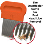 OWNHEALER Professional Lice Comb Kit - for Lice, Nits, and Dandruff Removal. Quick Results for Head Lice Treatment - Suitable fo