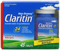 Claritin 24 Hour Allergy Medicine, Non-Drowsy Prescription Strength Allergy Relief, Loratadine Antihistamine Tablets, 45 Count