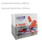 Howard Leight by Honeywell X-TREME Corded Disposable Earplugs, 100-Pairs (XTR-30)