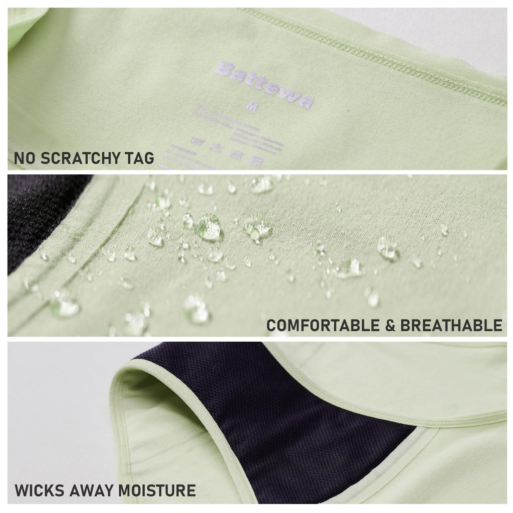 BATTEWA Washable Absorbency Incontinence Regular Underwear for Women, Reusable Leak Proof Protection Panties for Bladder Leakage