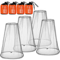 HESTYA 4 Pack Mosquito Bug Net Mesh for Head Mosquito Head Net Face Neck Fly Netting Hood from Insect Bugs Gnats for Outdoor(Gra