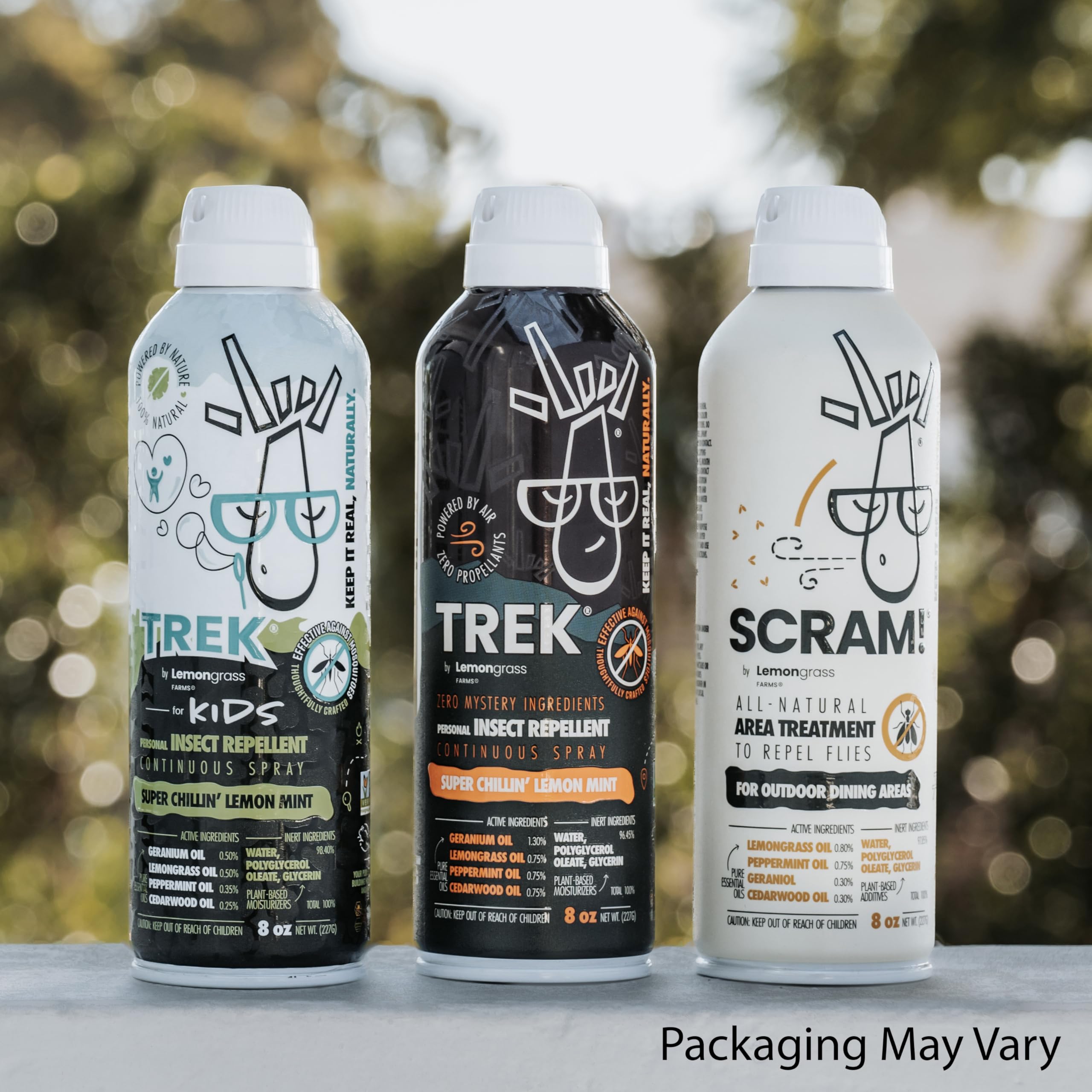 Lemongrass Farms Trek Spray | Take Control of Mosquitoes & Other Biting Insects | All Natural with Peppermint, Cedarwood, Gerani