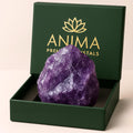 Anima Amethyst Crystal - Large 1.6-2 Deep Purple Natural Raw Amethyst Stone for Peace, Clarity, Sleep & Intuition - Ethically So