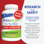 Prevagen Extra Strength , 60 Capsules For Your Brain, 2 Month Supply, 20mg Apoaequorin, 50mcg Vitamin D3
