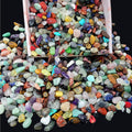 800Pcs+ (3lb) Gemstones and Crystals Set,30Kinds+ Bulk Rocks and Minerals Science Kit,Rocks Collections for Kids,Tumbled Chips C