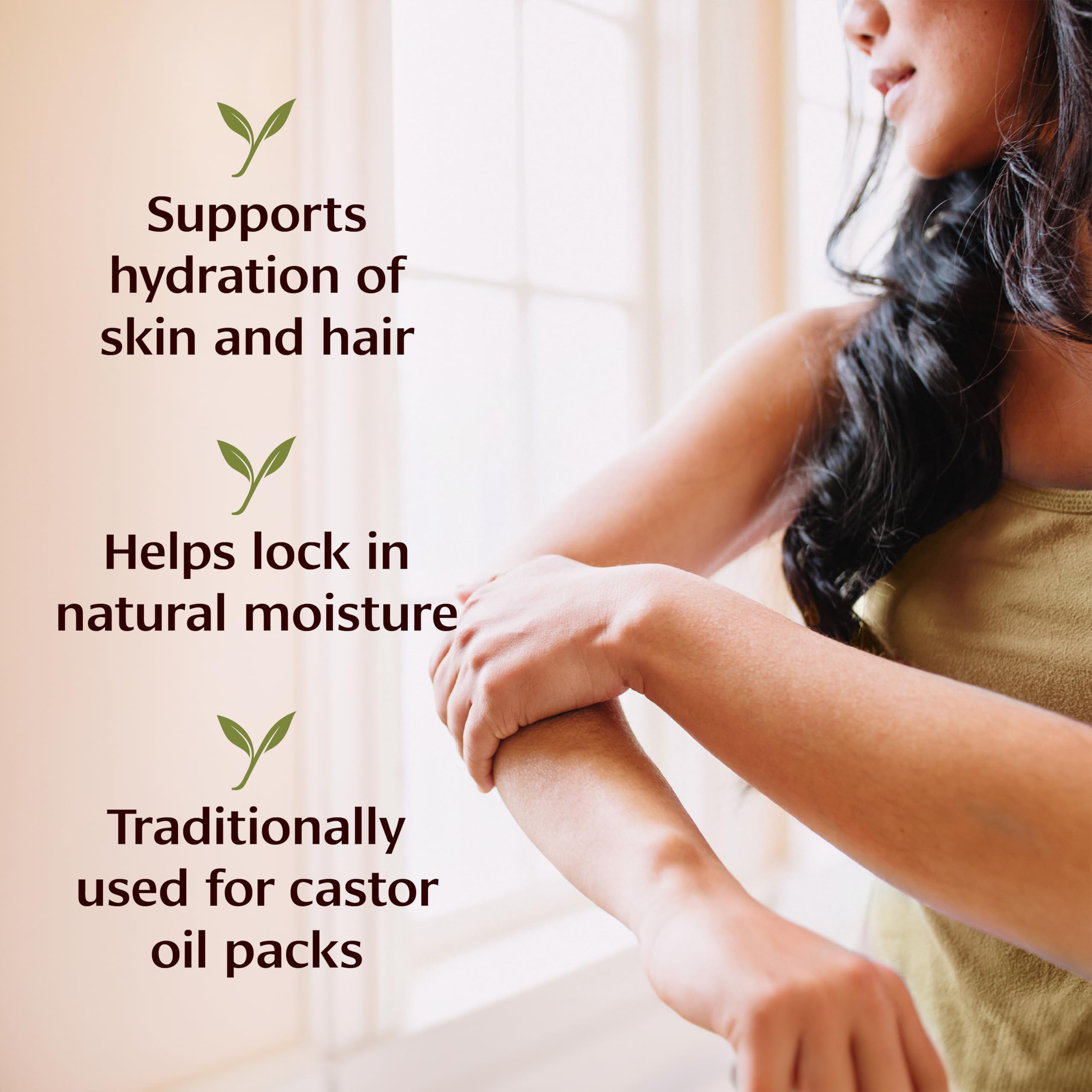 Banyan Botanicals Organic Castor Oil - Pure and Refined Castor Oil - for Face and Skin Care, Hair Care, and Natural Beauty - 24