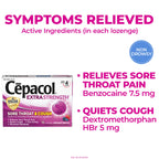 Cepacol Maximum Strength Throat and Cough Drop Lozenges, Mixed Berry, 16 Count