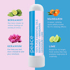 MOXE Peace Nasal Inhaler, Calming Essential Oil Blend, Tension Relief, Helps Relaxation and Meditation, Soothing Fragrance, Berg