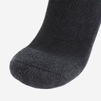 4 Pairs of Diabetic Extra Thick Warm Cotton Socks, Triple Cushioned Crew Slipper Socks (2 Pairs Black and 2 Pairs Black with Gra