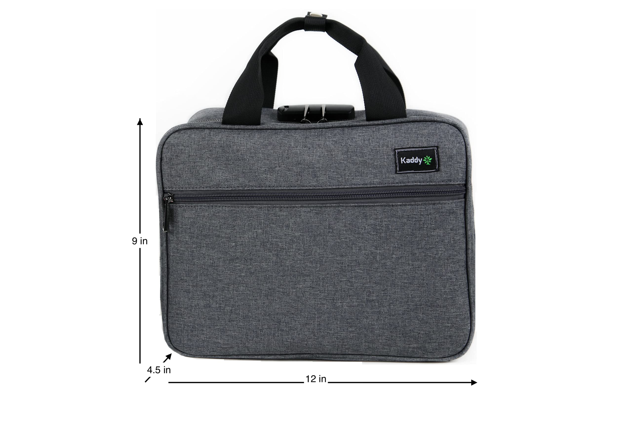 Kaddy Large Medicine Bag, Secure, Padded, Pill Organizer Box, Case for Bottles of Medicine or Supplements; Storage; Toiletry; 3