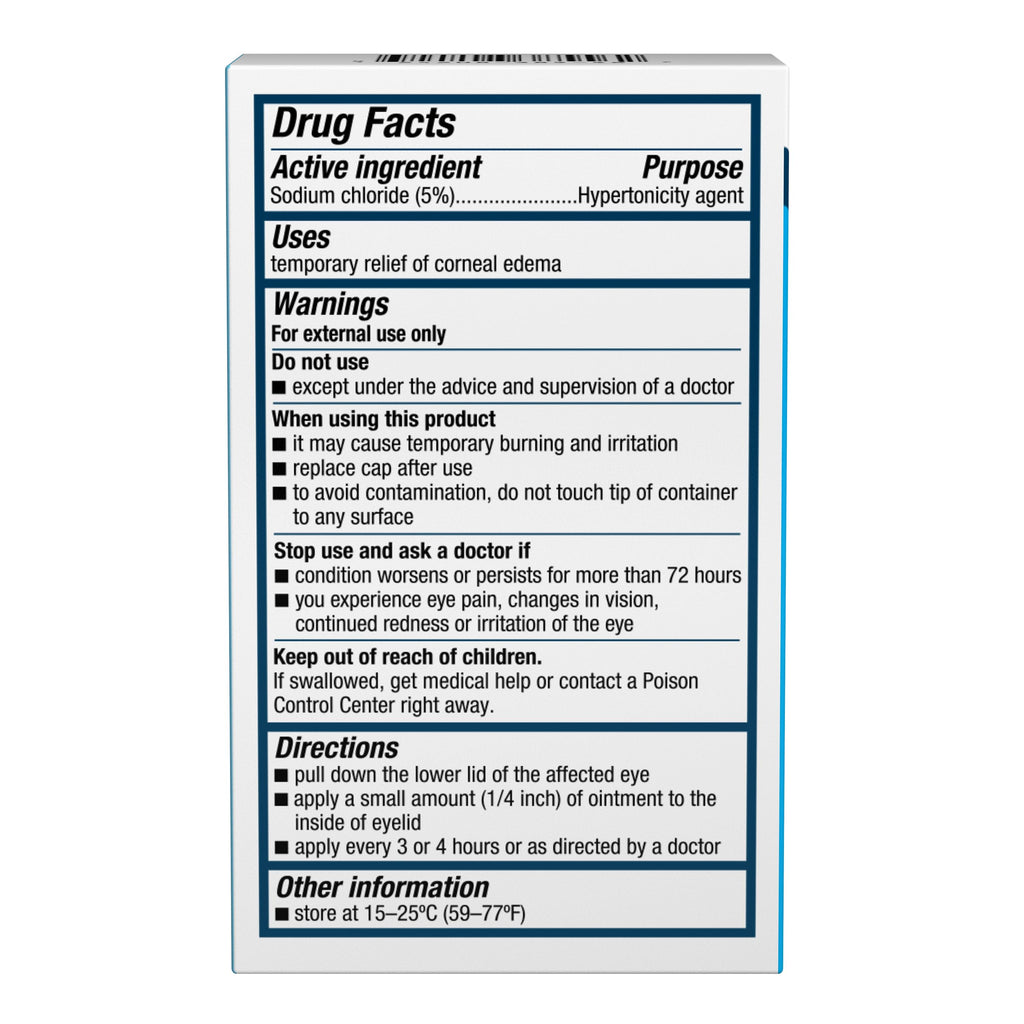 Muro 128 5% Sodium Chloride Hypertonicity Ophthalmic Ointment, from Bausch + Lomb Twin Pack Count (Pack of 1)