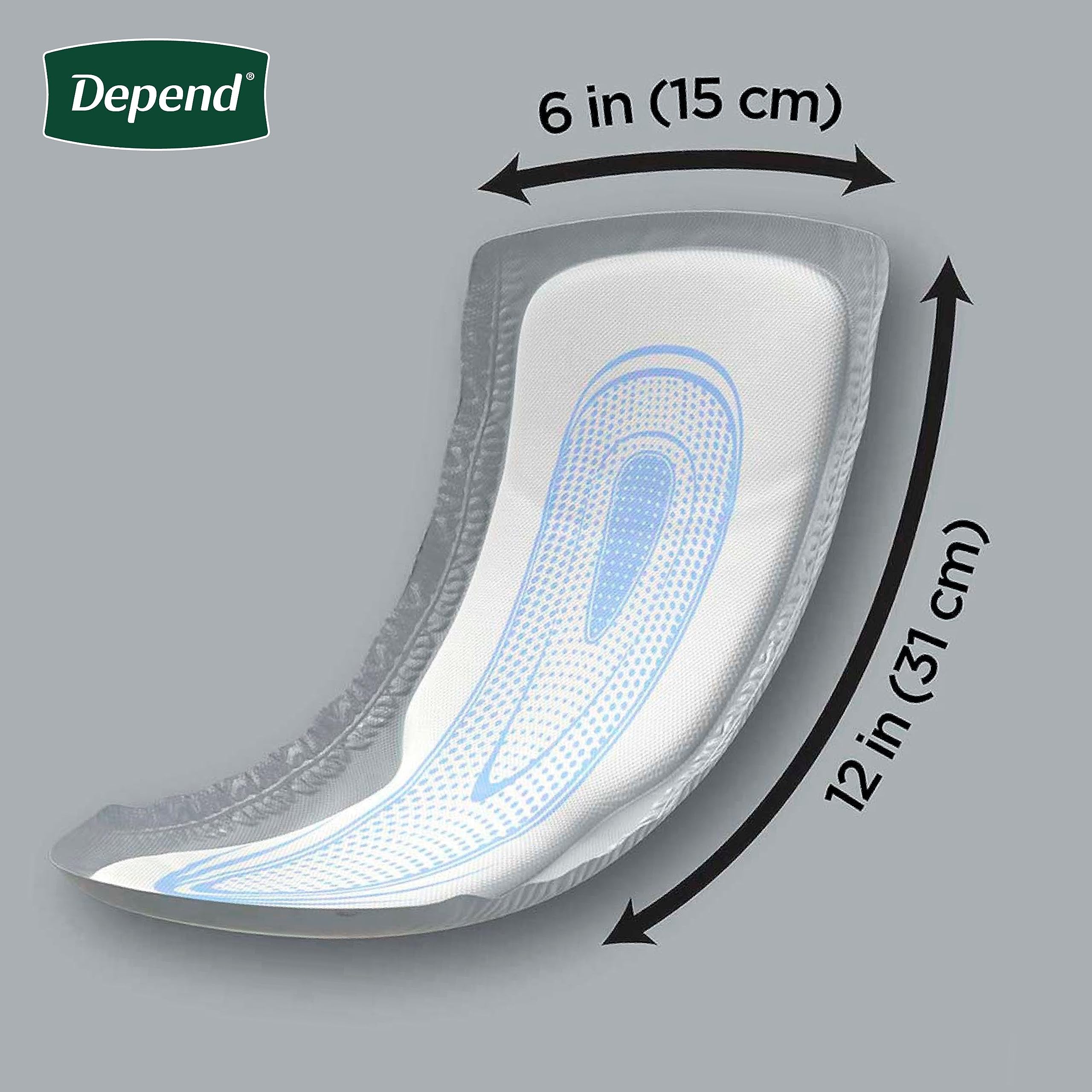 Depend Incontinence Guards/Incontinence Pads for Men/Bladder Control Pads, Maximum Absorbency, 104 Count (2 Packs of 52), Packag