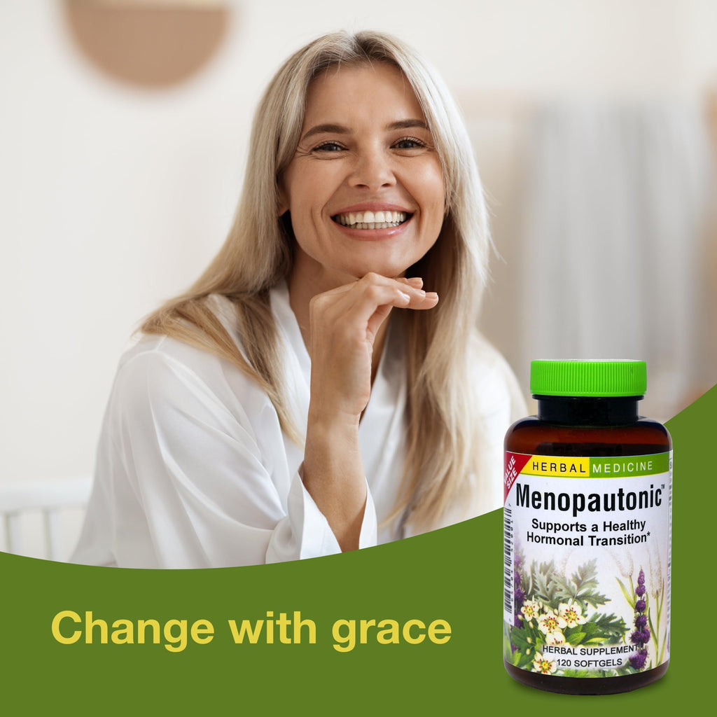 Herbs Etc. Menopautonic Softgels - Essential Supplement for Women - Hormonal Transition Support Supplement - Offers Menopausal S