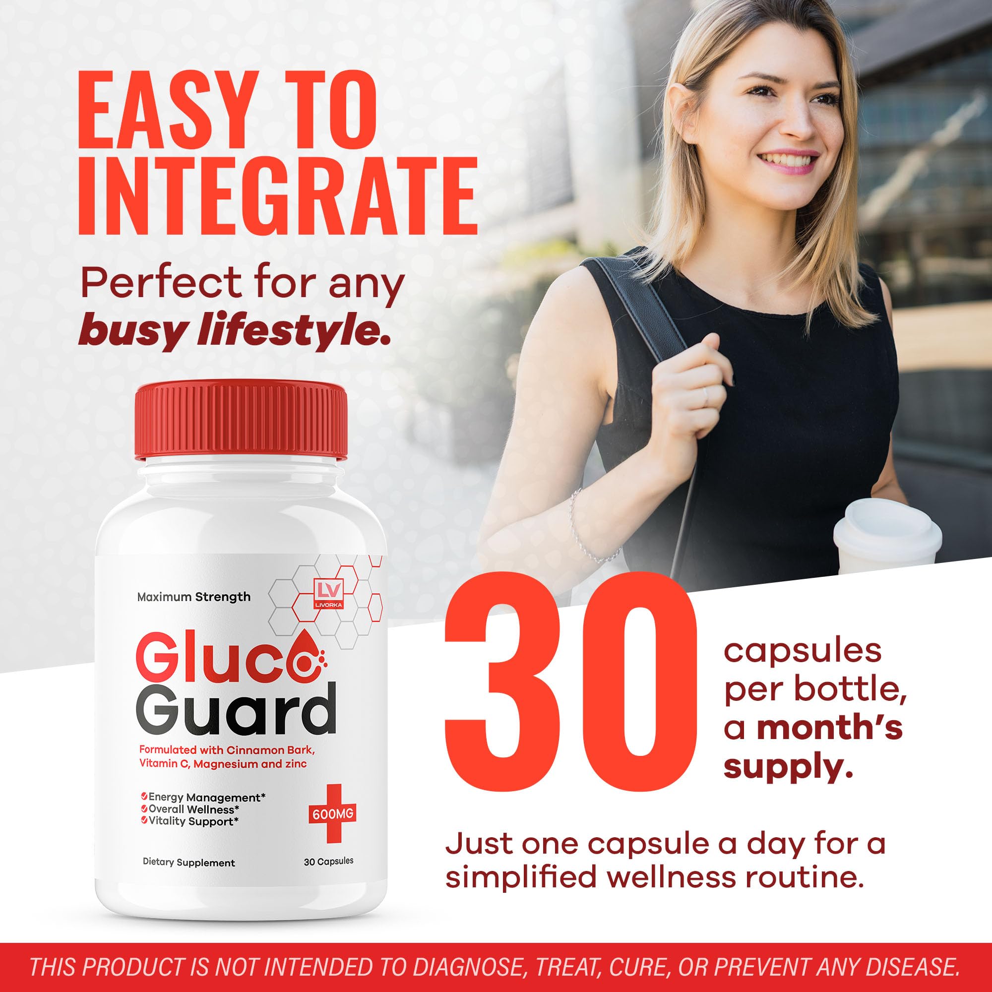(5 Pack) GlucoGuard Capsules - Official GlucoGuard Advanced Blood Support Formula, Natural GlucoGuard Pills Maximum Strength, Gl