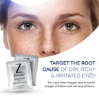 Zocuwipe Eyelid Wipes with Natural Okra Complex - Eyelid Cleanser and Moisturizer Pads for Irritated, Red Eyes from Dry Eye, Ble