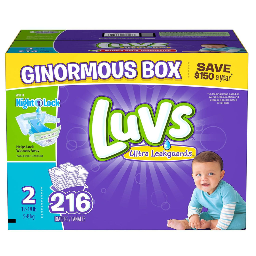 Luvs Diapers, Size 2, 216 Count - Medistoreweb