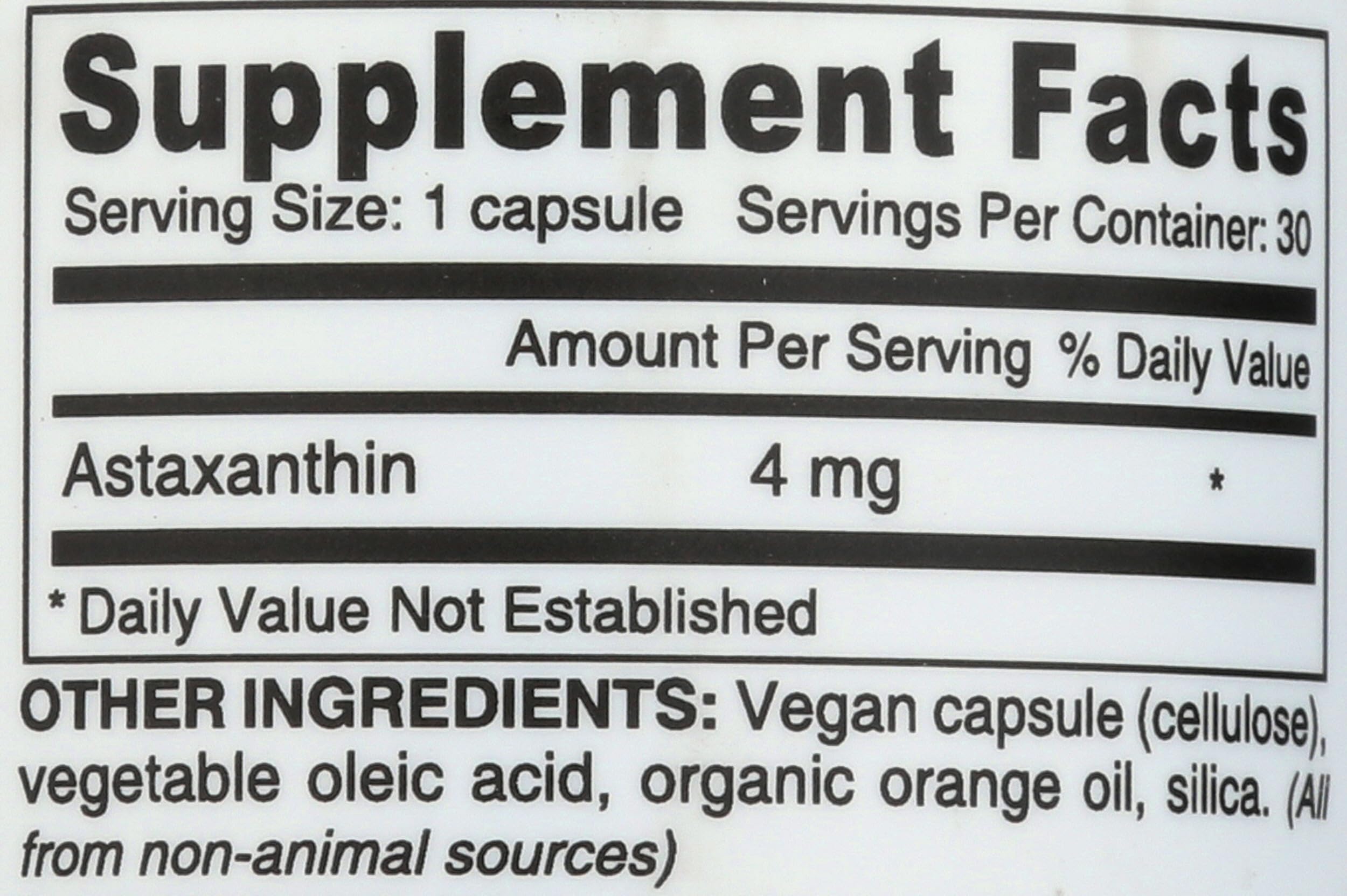 Astaxantin,4mg,Vegan, 0.66 Pound
