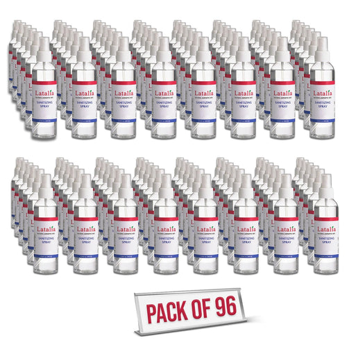 Latalia Hand Sanitizer Spray - Pack of 96 Unscented Spray Hand Sanitizer for Hands (6.67 fl. oz)