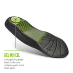 Sof Sole mens Plantar Fascia Support 3/4 Length Insole, Black, 7 13 US