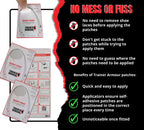 Trainer Armour - Big Toe Hole Preventer, self-Adhesive Patches with a Clever applicator - Shoe Toe Burst Toe Box Blowout Prevent