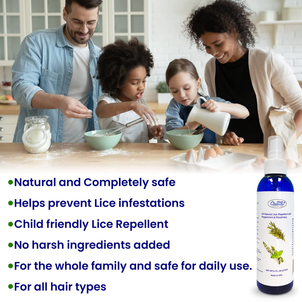 Lice Spray for Hair with Peppermint and Rosemary, Lice Spray for Daily Use Non Toxic and Safe for Kids and Adults, Lice Scare Aw