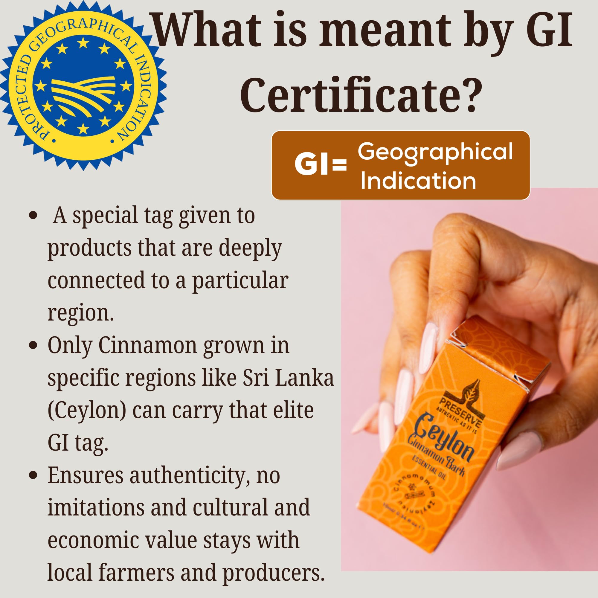 Pure Ceylon Cinnamon Leaf Essential Oil, GI Certified G2/76/340, 100% Ceylon True Cinnamon Oil, Undiluted Therapeutic Grade for