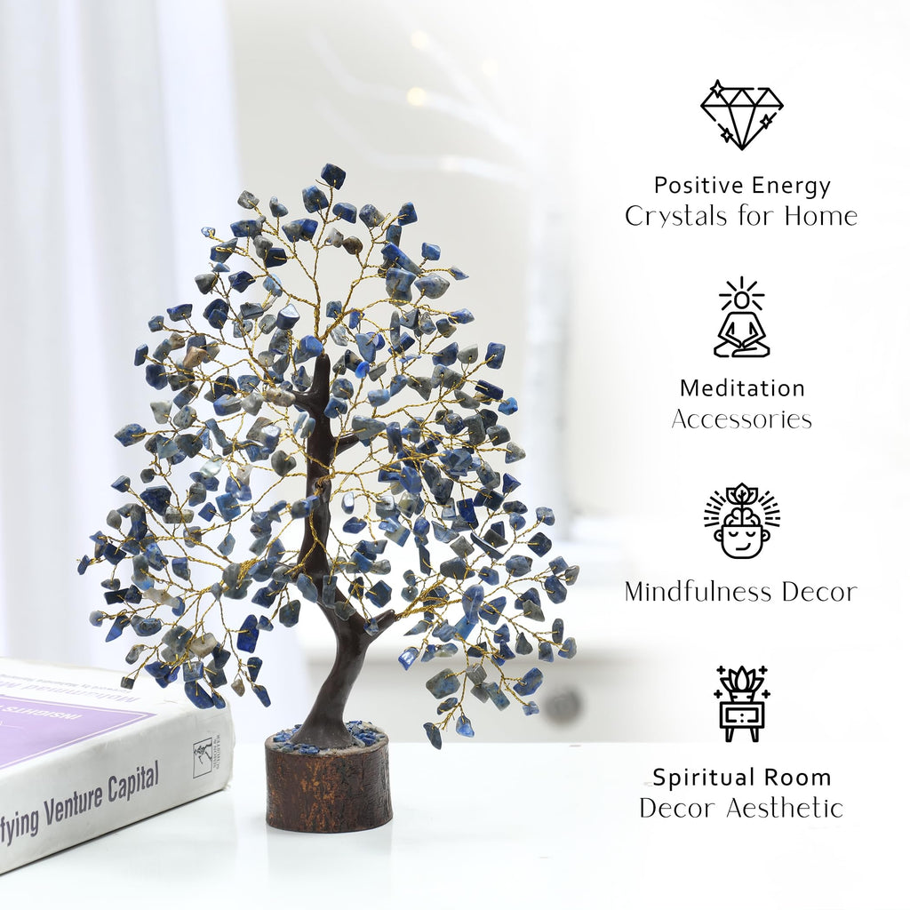 Lapis Lazuli Tree, Spiritual Decor, Money Trees, Lapis Lazuli Crystal, Good Luck Gifts, Gemstone Tree, Lapis Lazuli Healing Ston