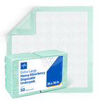 Medline Super Absorbent Underpad, 36  x 36 , 50 Count, Extra Large Disposable Incontinence Pads, Protective Bed Pads, Chucks, Fo