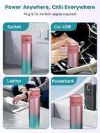 LengKe Electric Insulin Cooler Travel Case, USB Charger & Biogel Ice Box - Unlimited Hours, 35-68F Custom & Display Temperature
