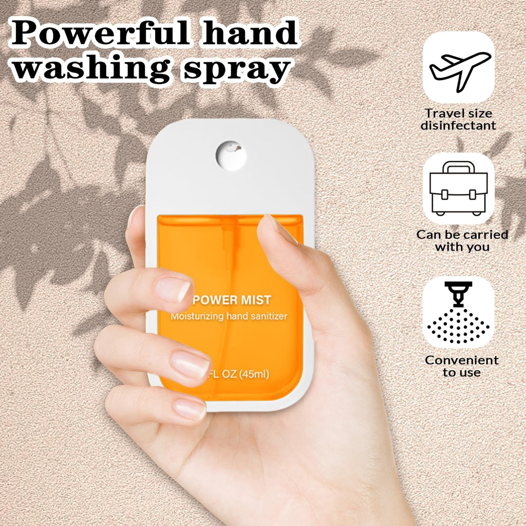 Power Mist Hydrating Hand Sanitizer Spray, Portable Travel-Size Hand Sanitizer Spray, 500-Sprays Each,Suitable for Both Adults a