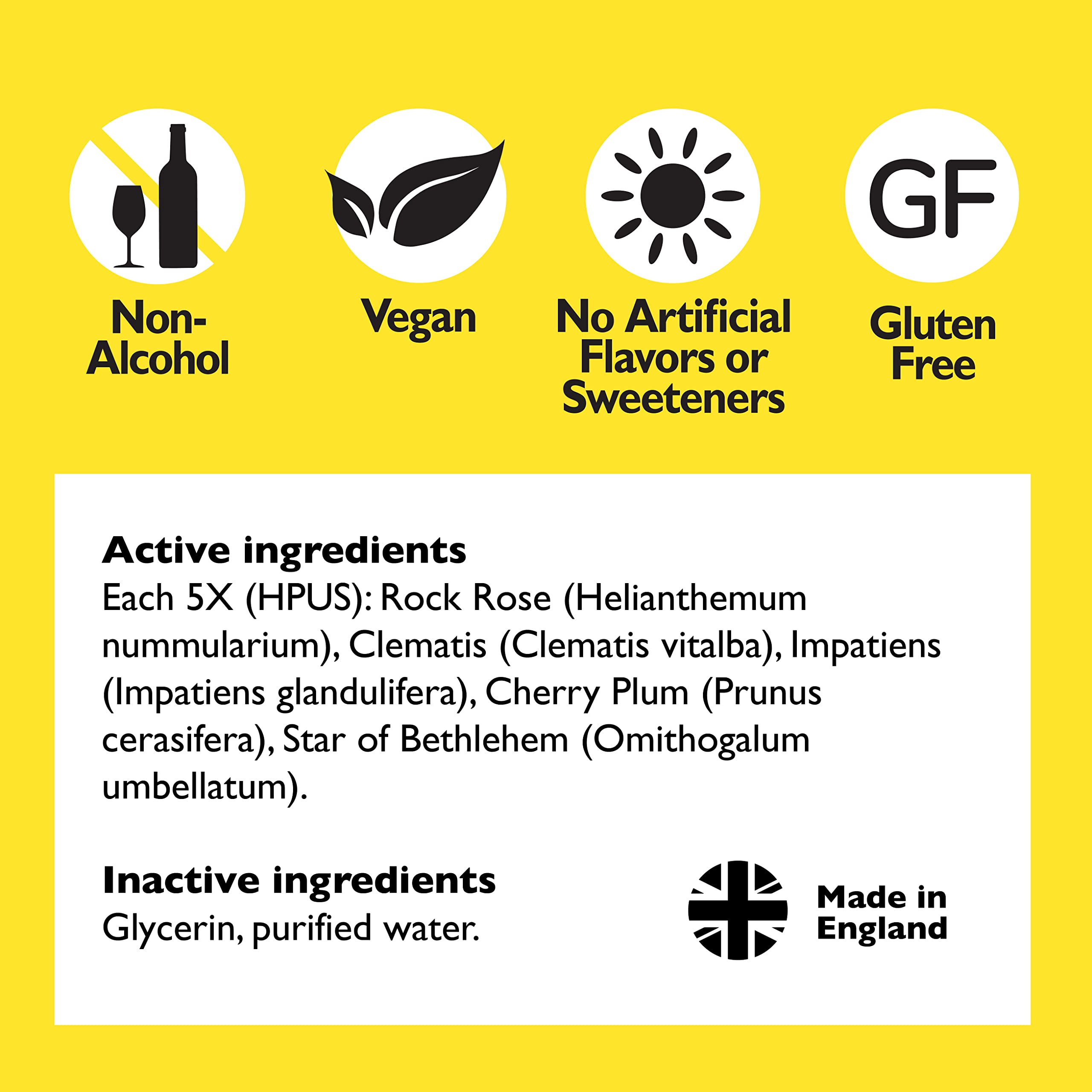 Bach RESCUE Remedy Dropper 20mL, Natural Stress Relief, Homeopathic Flower Essence, Vegan, Gluten & Sugar-Free, Non-Habit Formin