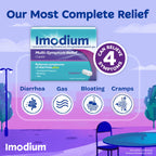 Imodium Multi-Symptom Relief Caplets, Loperamide Hydrochloride & Simethicone Anti-Diarrheal Medicine for The Relief of Diarrhea,