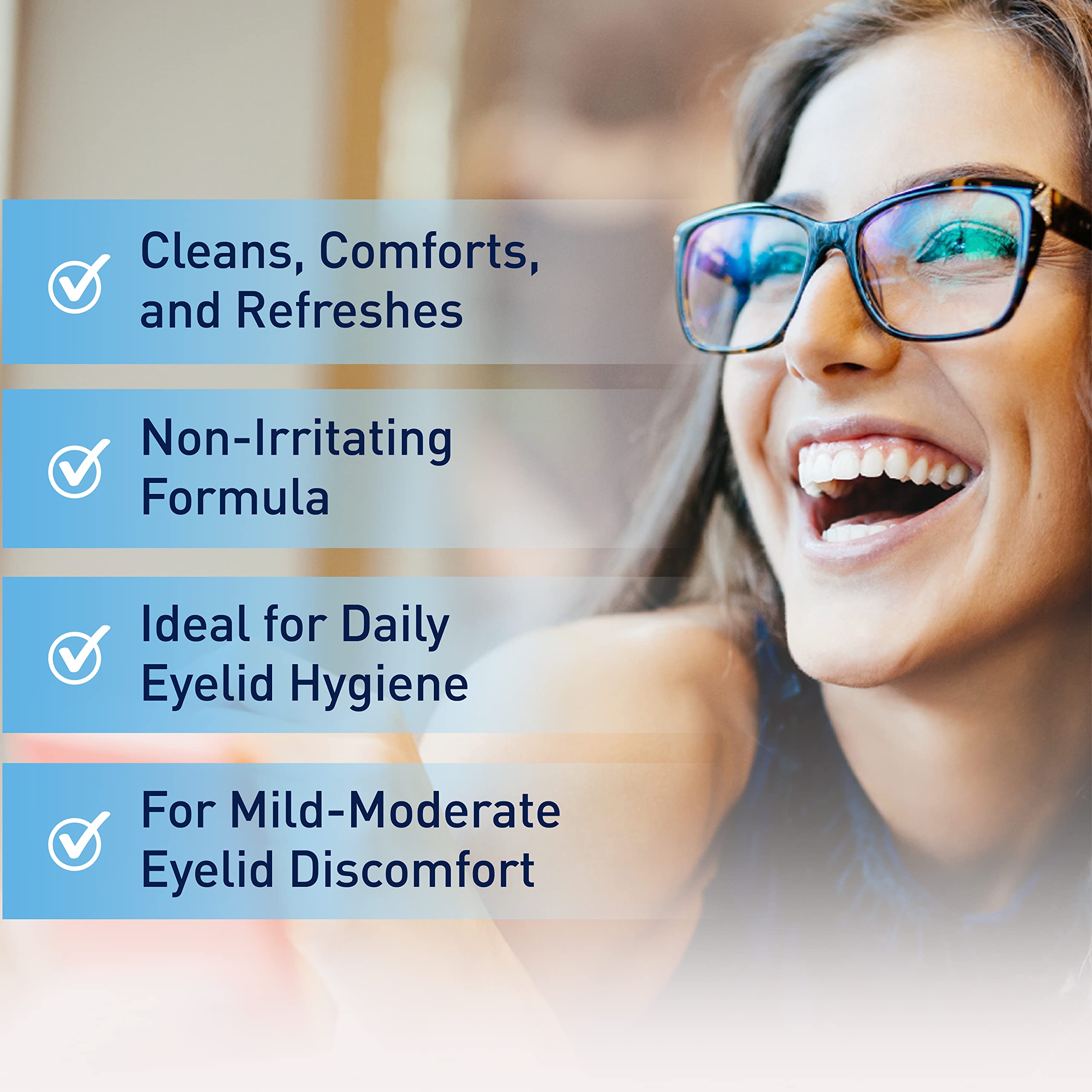 OCuSOFT Lid Scrub Original Eyelid Cleanser - Pre-Moistened Eyelid Wipes for Mild to Moderate Conditions - Eyelid Cleanser to Cle