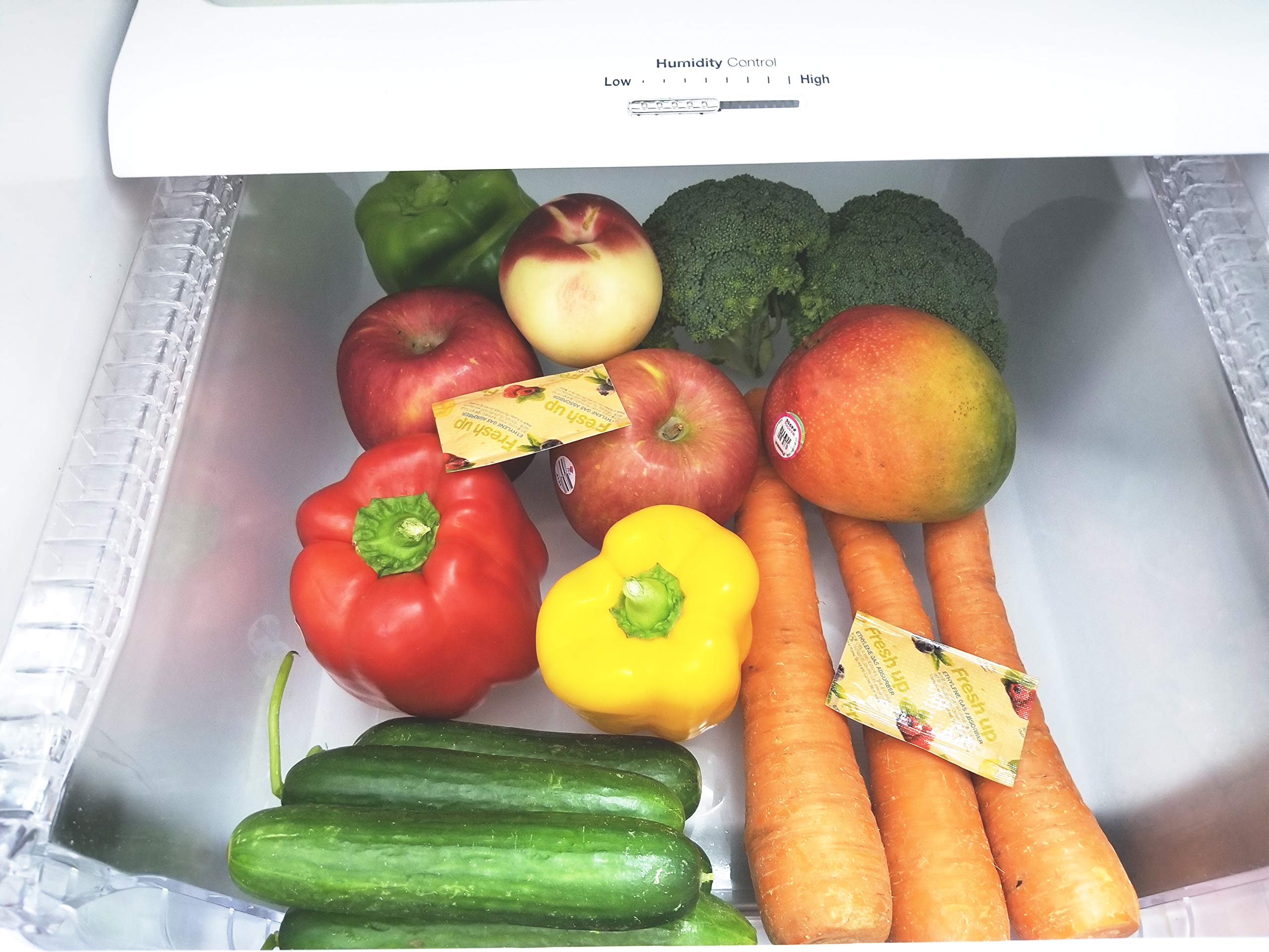 5 Gram (50 Pack) Produce Saver Ethylene Gas Absorber - Produce Freshness Packets Produce Saver to Extend Freshness of Vegetables