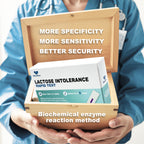 BlissKiss Lactose Intolerance Test Kit - Quick, Accurate Home Self-Test Kit for Infants & Adults, Includes Multi-Language Instru