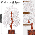 Clear Quartz Crystal Tree of Life, Fung Shui Decor, Crystal Money Tree, Crystal Tree for Positive Energy, Home Decor, Spritual G