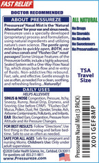 Pressureze All Natural Preservative-Free Sterile Nasal Spray - Fast Relief Nasal Spray - for Sinus Allergies, Loud Snoring & Con