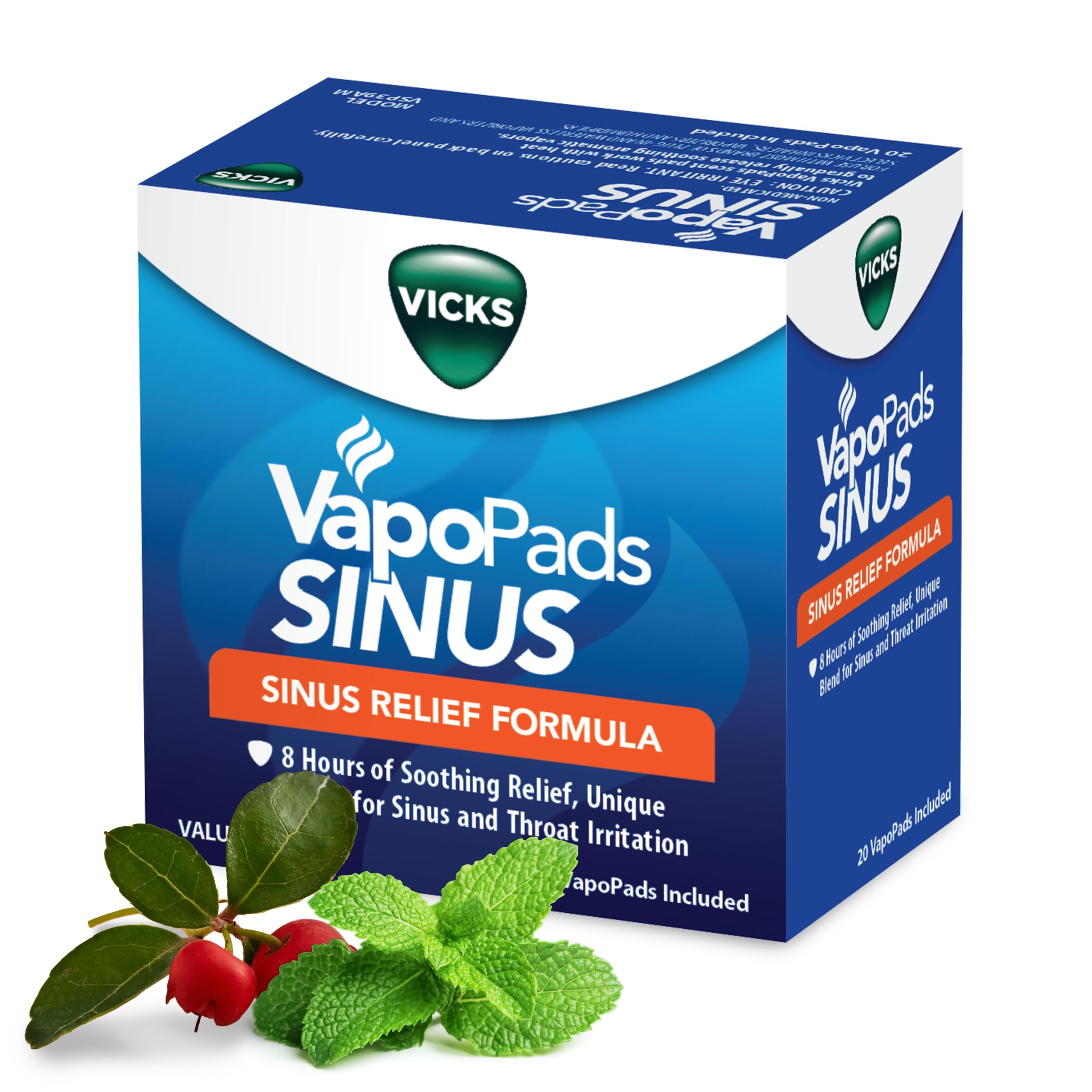 Vicks VapoPads Sinus Relief Formula - Vapor Pads Refill for Vicks Humidifiers and Steam Inhalers, Scent Pads for Sinus Congestio