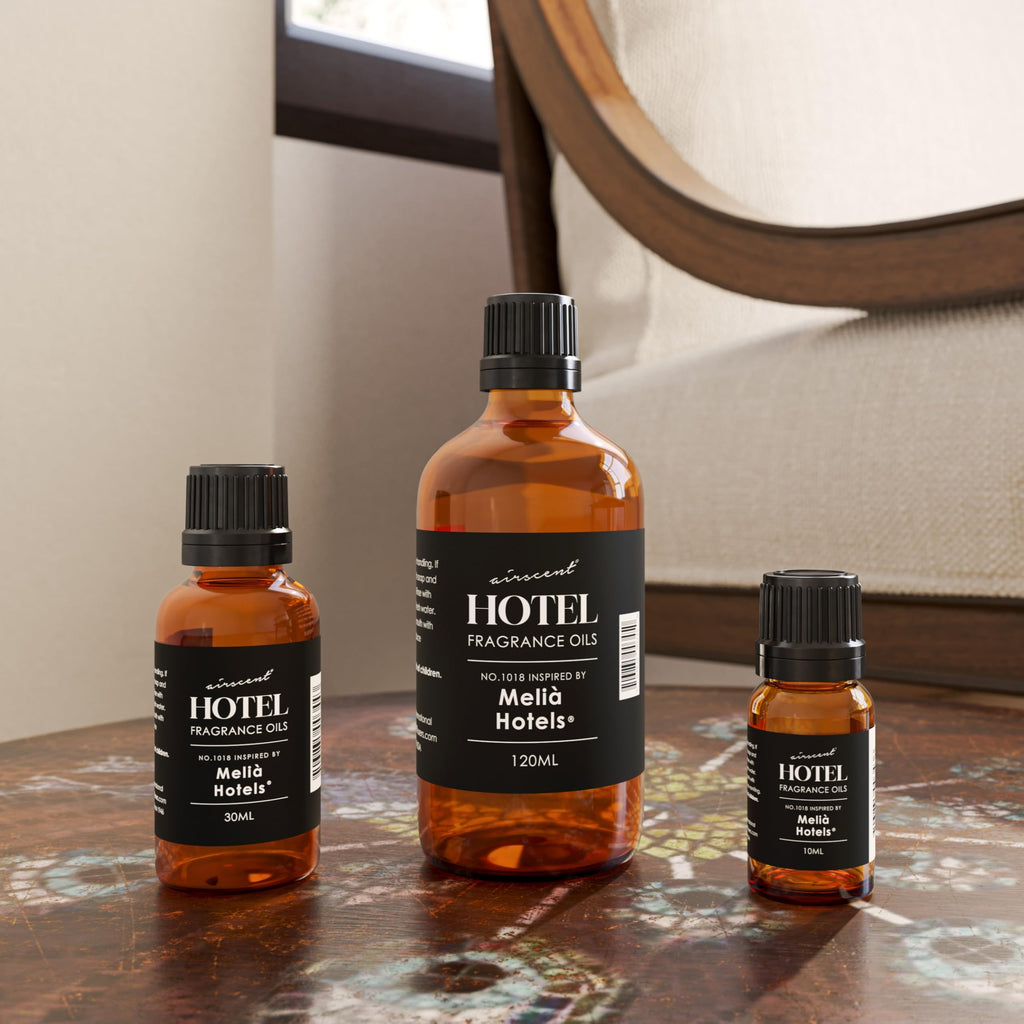 AirScent Hotel Diffuser Oil Inspired by The Melia Signature Hotel Scent - Fragrance Oil No. 1018 for Ultrasonic and Waterless Di