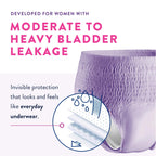 Prevail Maximum Absorbency Incontinence Underwear for Women, Large, 18 Count