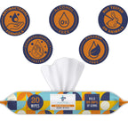ALTA + Alcohol Free Hand Sanitizing Wipes, Travel Size, 20 Wipes, 6 Packs, Total 120 Pieces