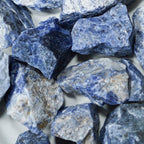 Crystal Allies 1 Pound Bulk Rough Blue Sodalite Reiki Crystal Healing Stones Large 1