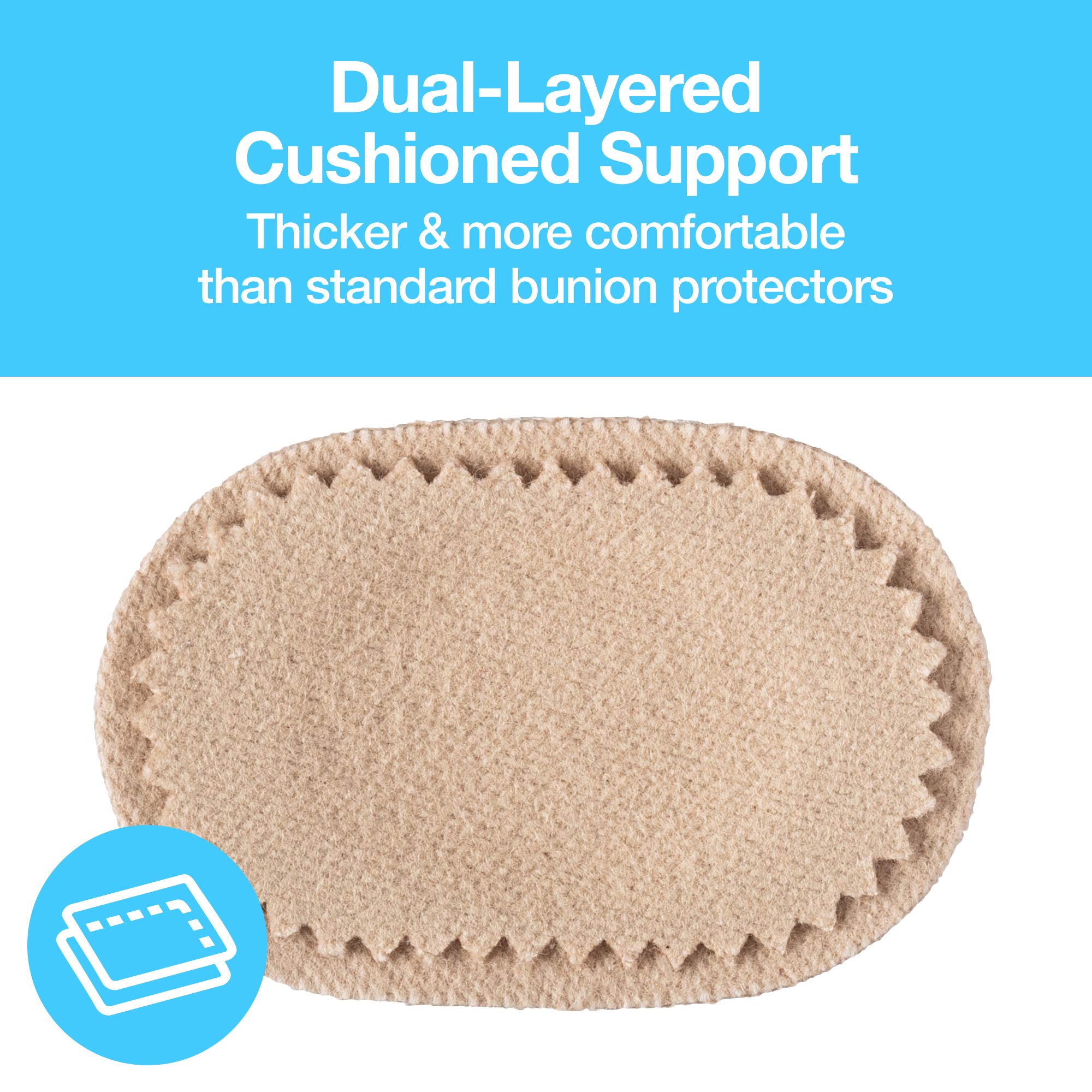 ZenToes Bunion Pain Relief Pads to Wear with Shoes - Moleskin Guards Protect Feet for Men and Women, All-Day Water-Resistant Sel