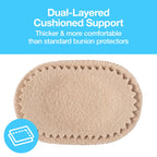 ZenToes Bunion Pain Relief Pads to Wear with Shoes - Moleskin Guards Protect Feet for Men and Women, All-Day Water-Resistant Sel